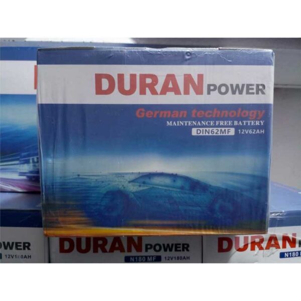 Batterie de voiture sans entretien DURAN POWER 62 Ah - (DIN62MF)