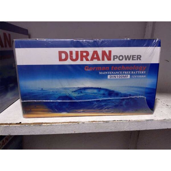 Batterie de voiture sans entretien DURAN POWER 100 Ah - (DIN100MF)